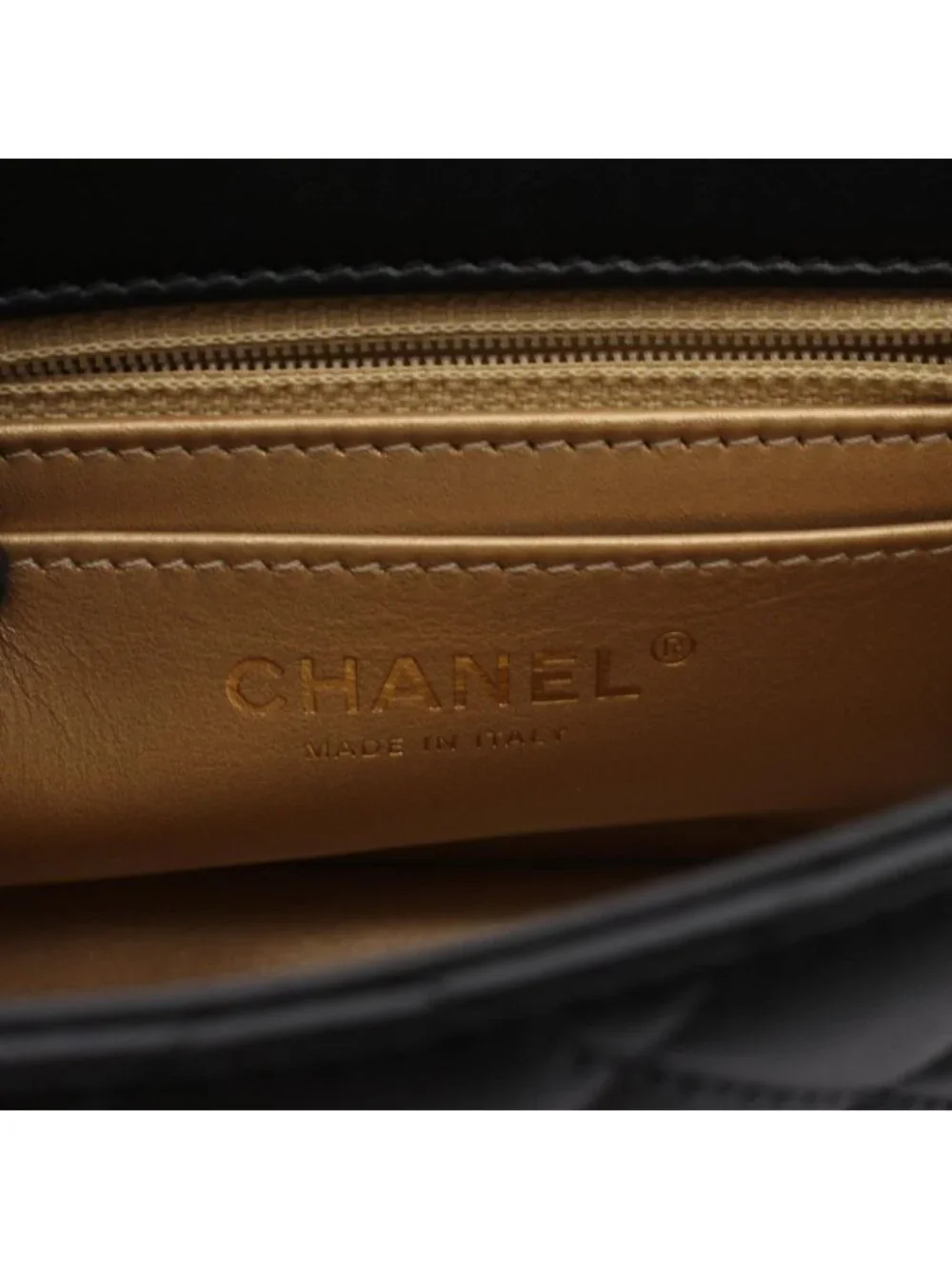 Chanel Shoulder Bag Mini Quilted Black Lambskin Chain